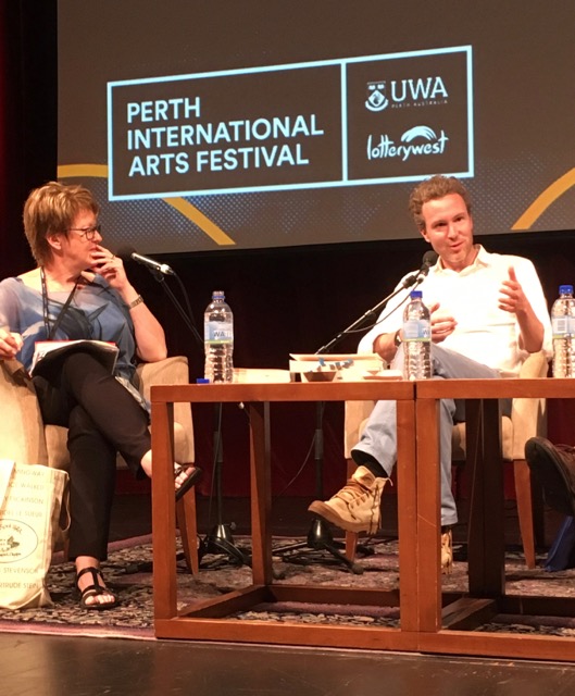 Rosemary with Ben Rawlence PIAF 2017