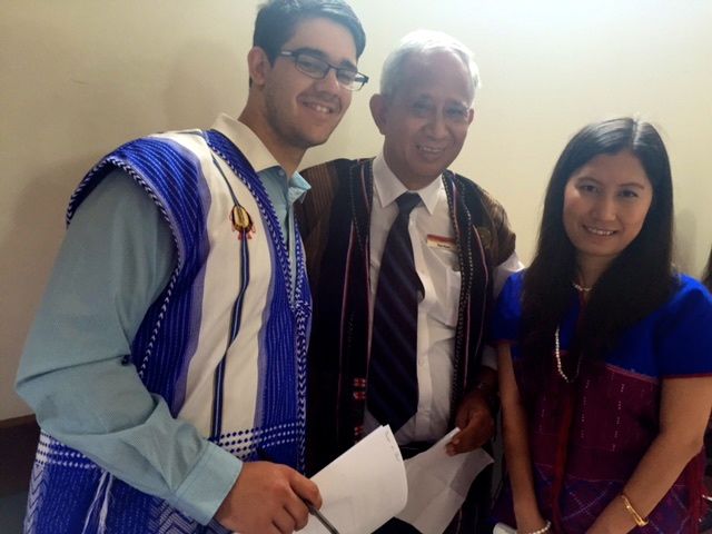 Paul with MCs Ross and Daffodil at Karen NY