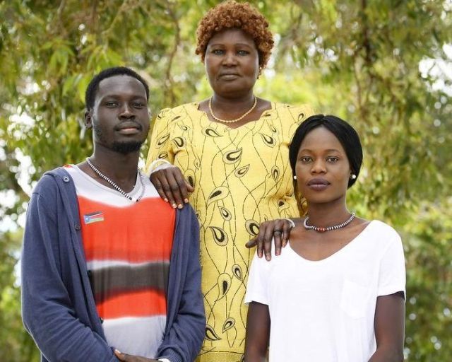 Akech and her family